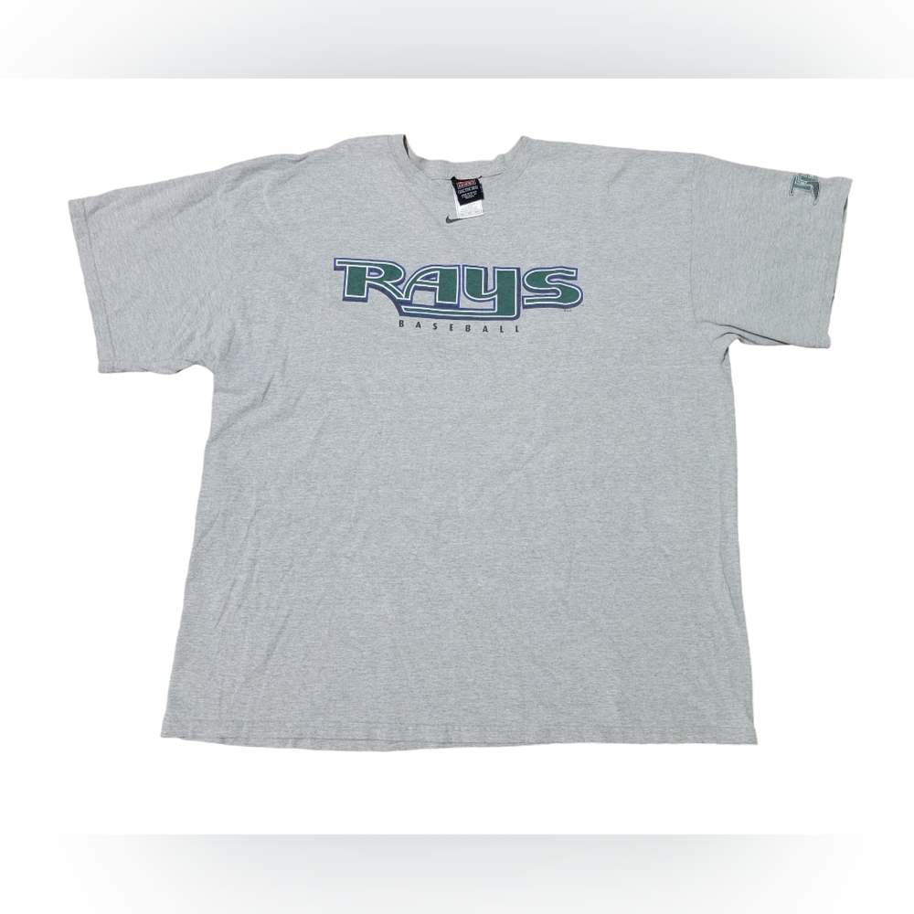 Vintage Nike Tampa Bay Devil Rays Shirt Gray Size XXL